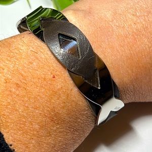 🌵 Lovely Steel and Leather Bangle 🌵